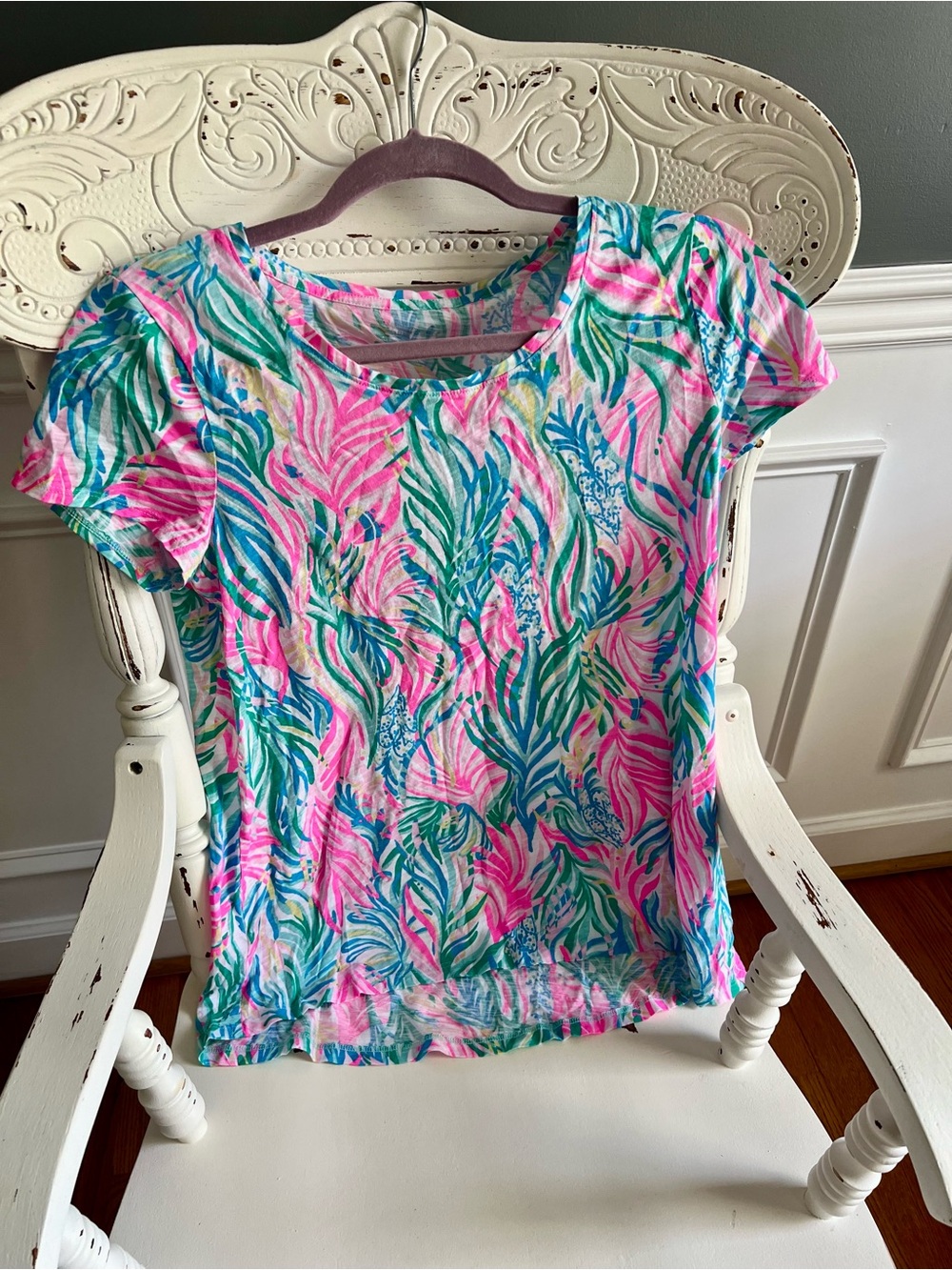 Lilly Pulitzer Etta scoop neck top